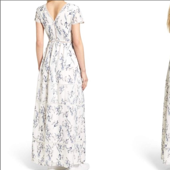 Lucca Lace V Neck Floral Maxi Dress - Picture 4 of 7